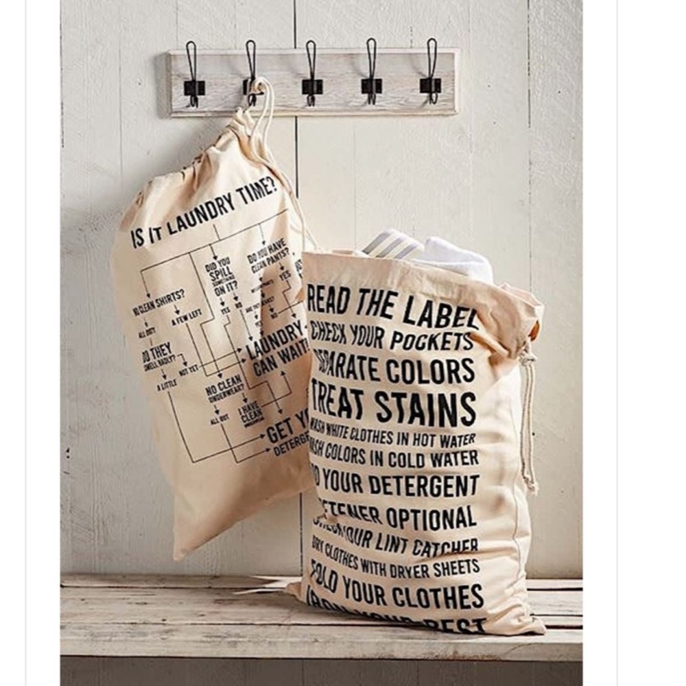 Mud Pie Instructional Laundry Storage Tote